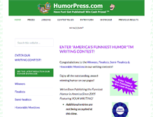 Tablet Screenshot of humorpress.com